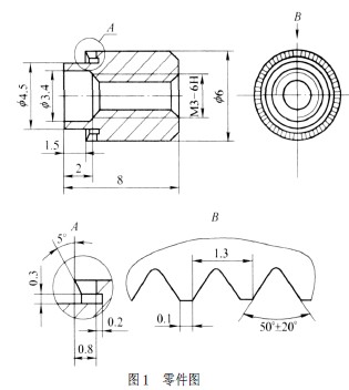 單線寬牙的零件圖